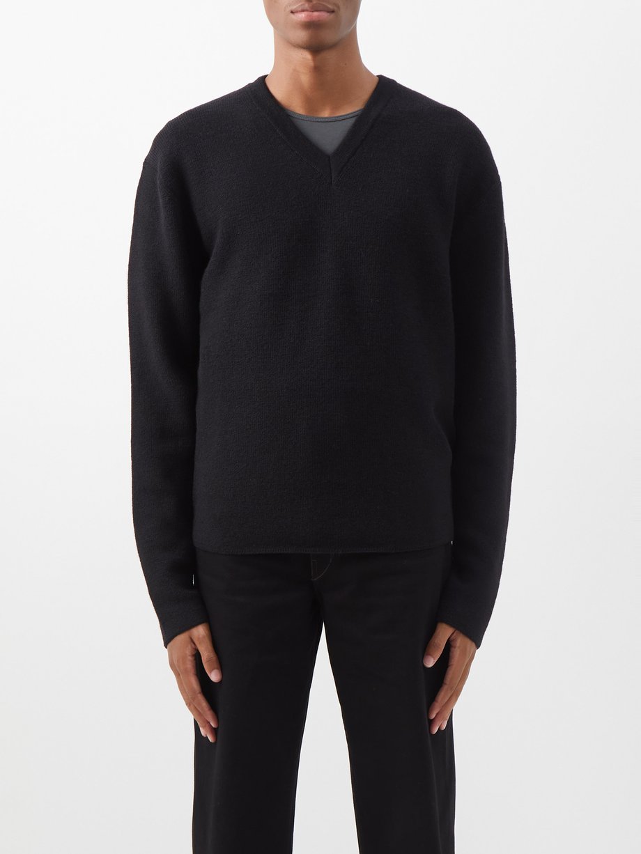Lemaire Seamless V-Neck Sweater - Meadow