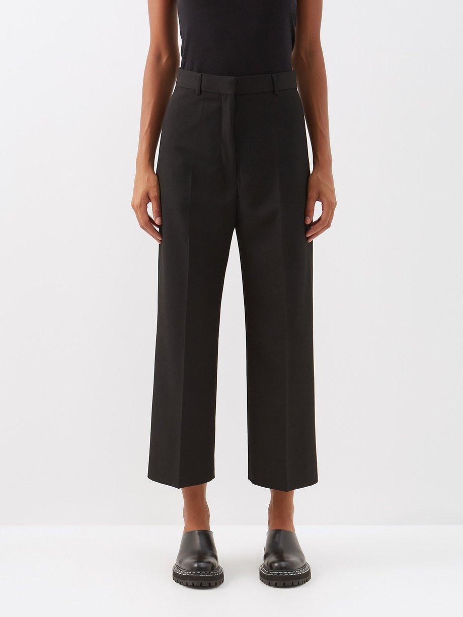Acne Studios Percita cropped canvas trousers