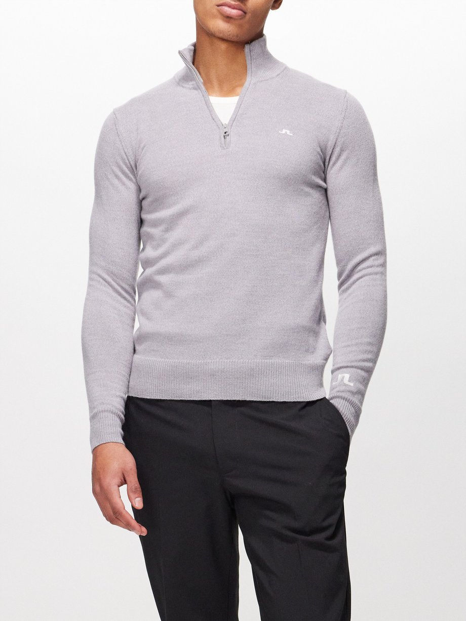 J.Lindeberg Kian half-zip wool golf sweater