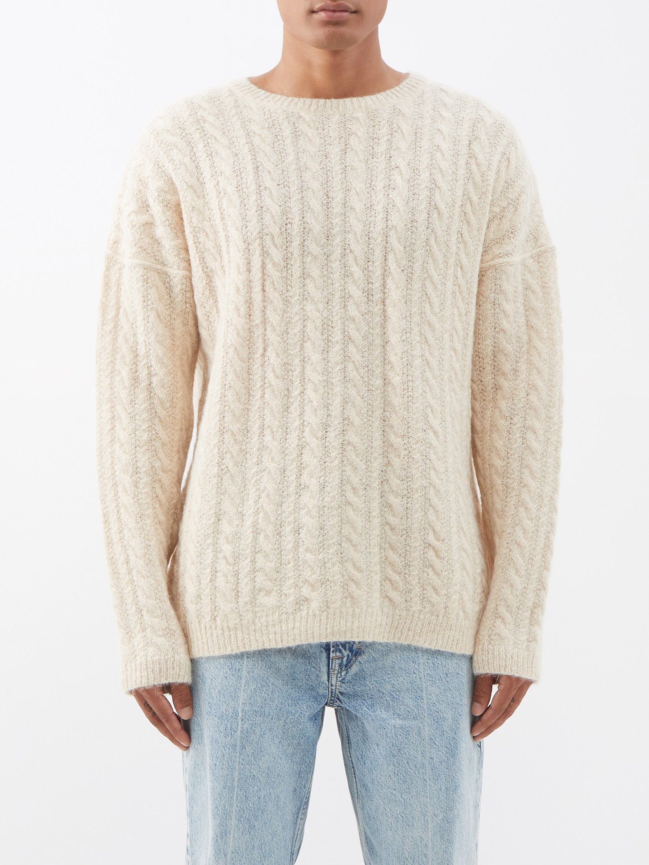 Our Legacy Regular Roundneck Knit Snow Grey