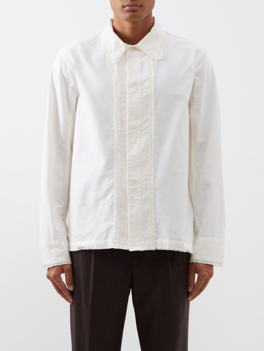 Our Legacy Box lace oxford shirt 48-