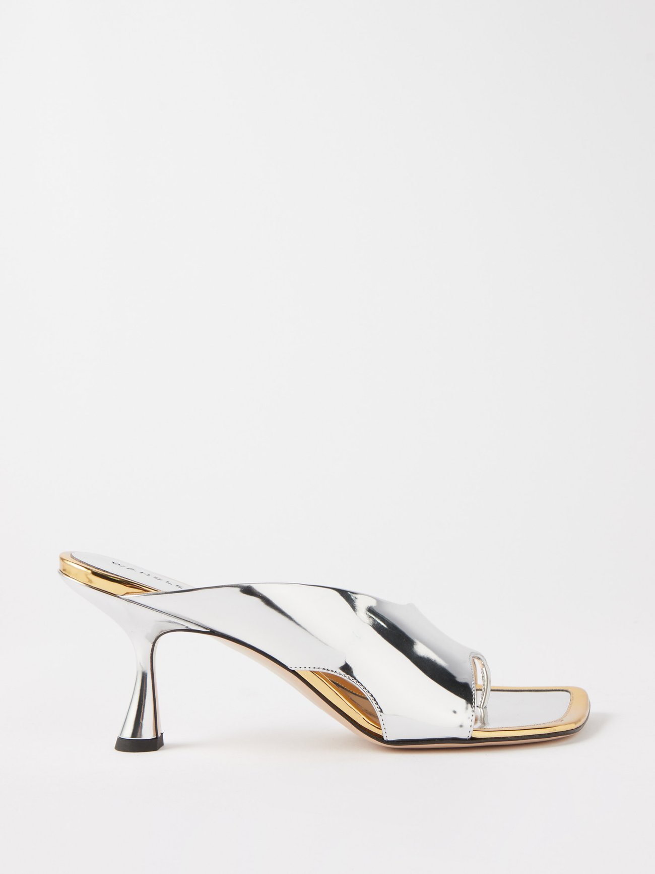 Silver Julio 75 leather sandals | Wandler | MATCHESFASHION UK