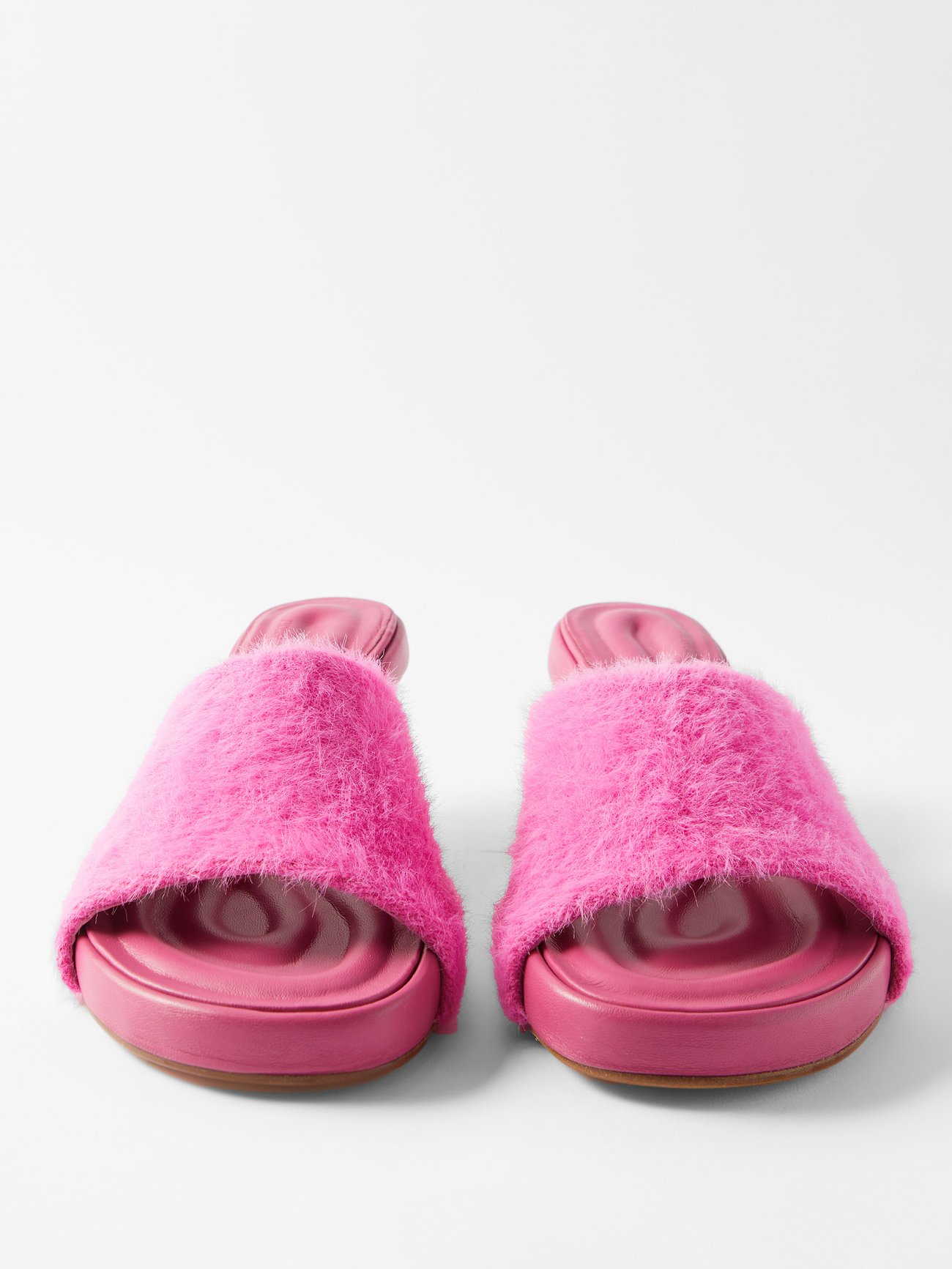 Les Mules Argilla Leather Mules in Pink - Jacquemus