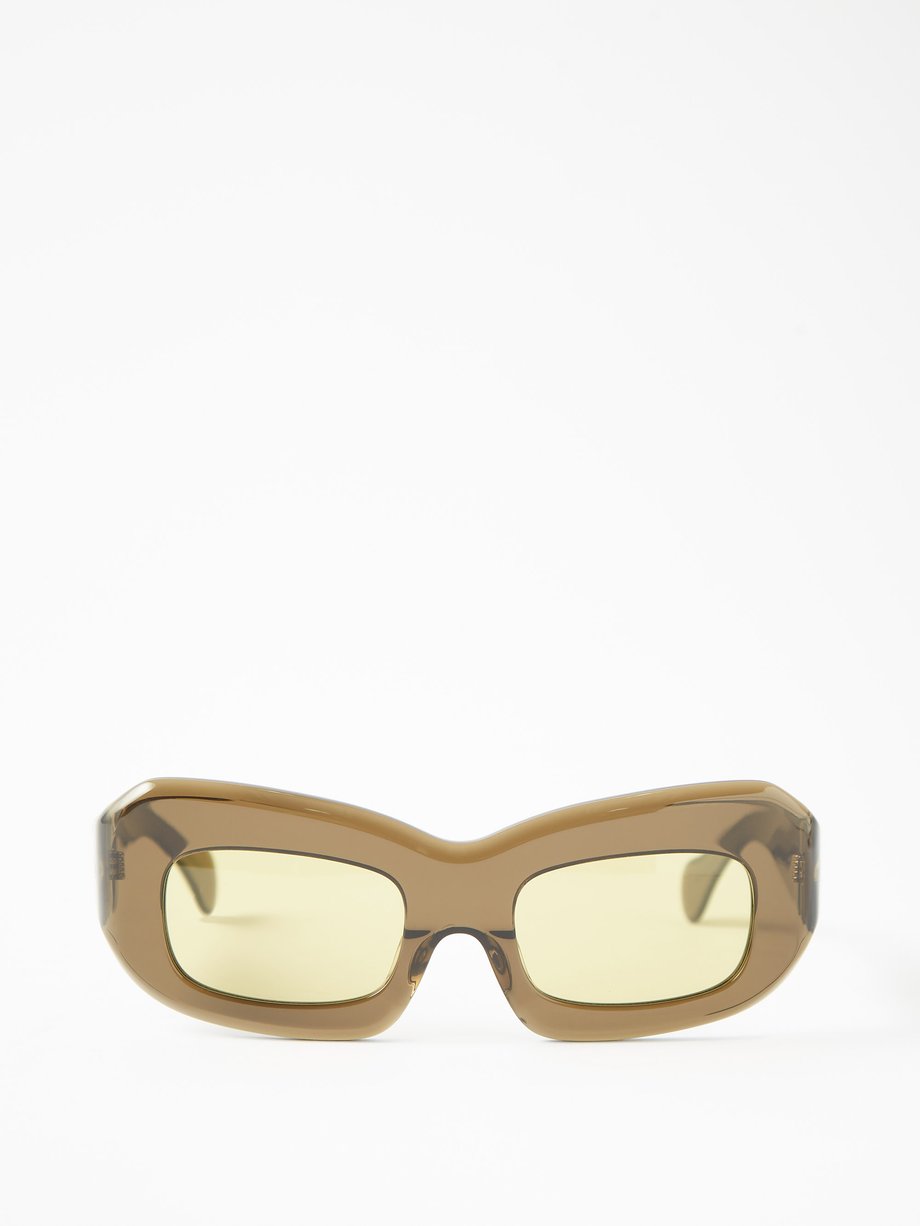 Brown Baraka square acetate sunglasses | Port Tanger | MATCHESFASHION US