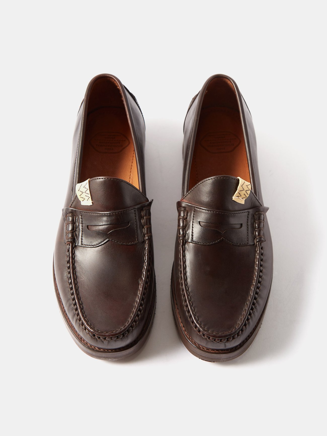 Brown Fabro leather loafers | Visvim | MATCHESFASHION US