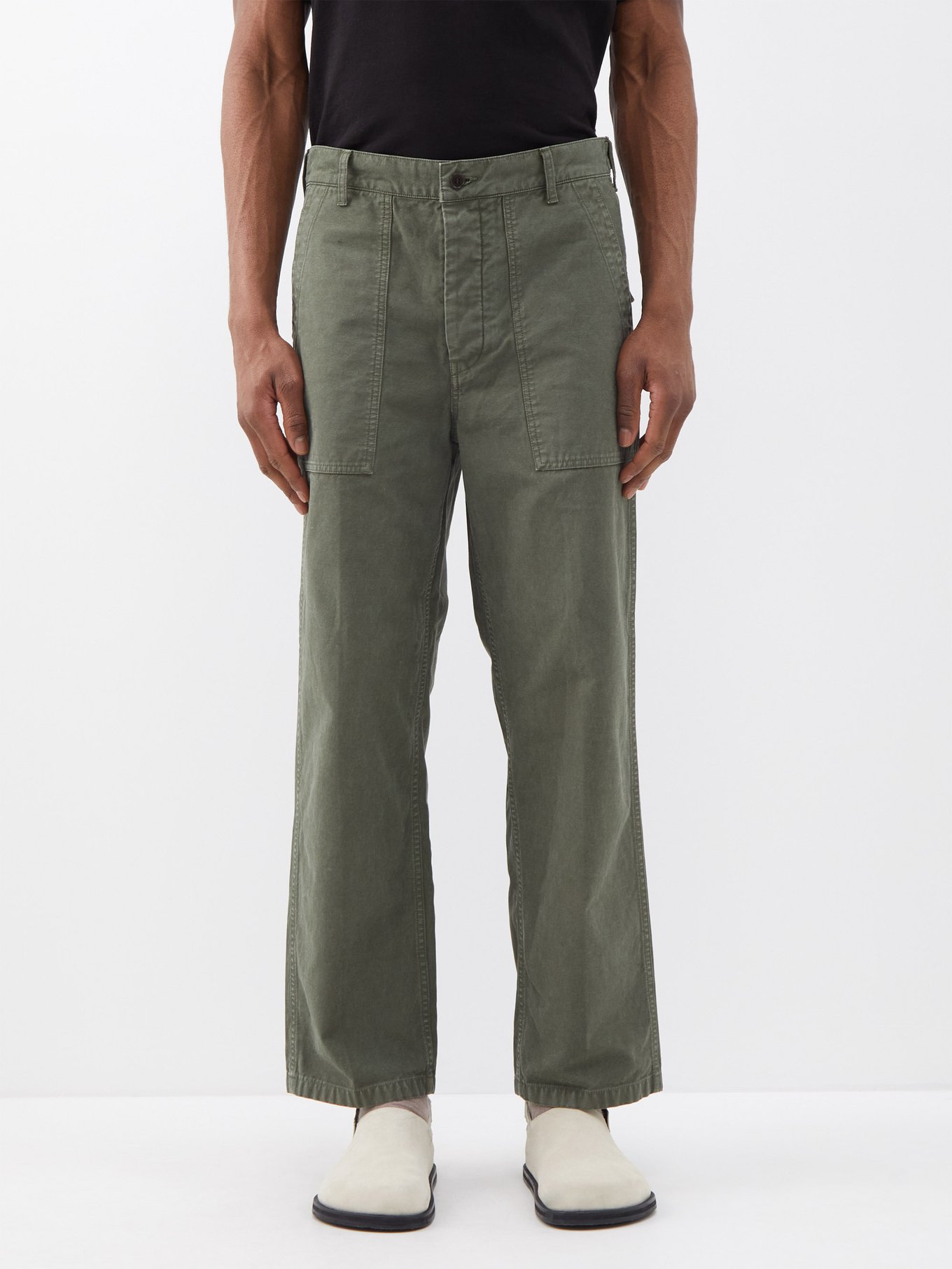 Alda garment-dyed cotton-canvas trousers | Visvim