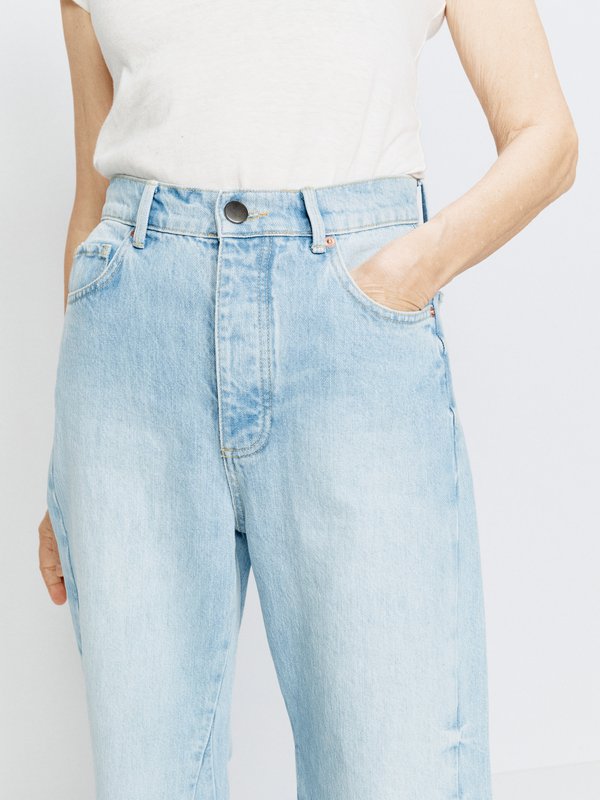 Raey Insert flare organic cotton-blend jeans