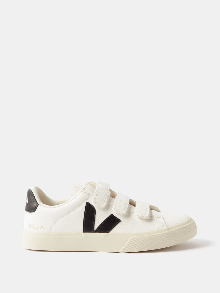 White Recife velcro leather trainers | Veja | MATCHES UK