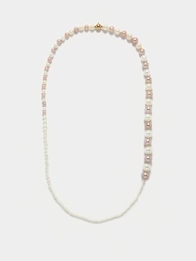 Sophie Bille Brahe x Caro Editions Caro Editions Peggy Perle candy pearl & 14kt gold necklace