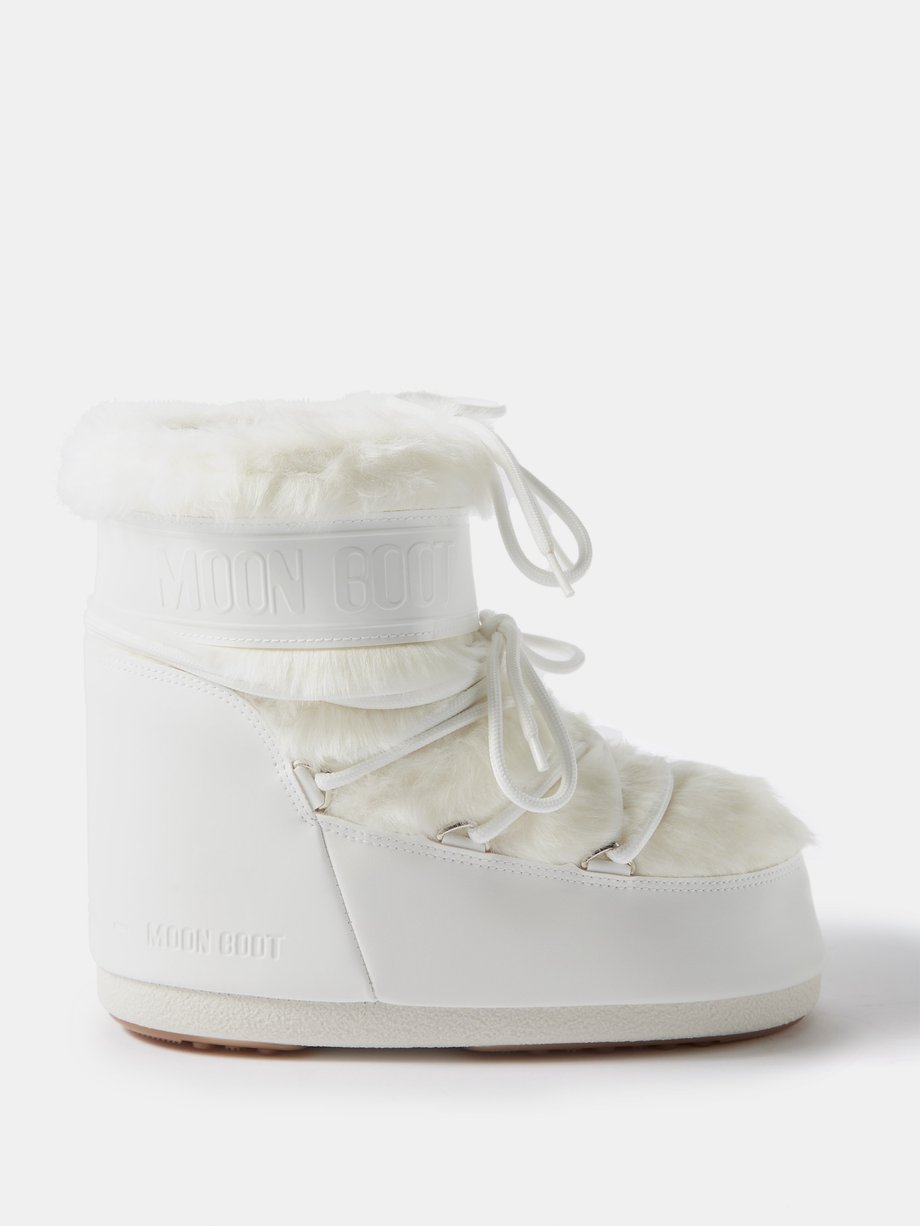 Icon shell and faux leather snow boots