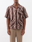 Nicholas Daley Aloha wave-print twill shirt