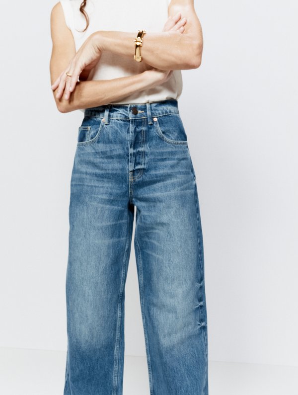 Raey 90s organic cotton high-waisted wide-leg jeans