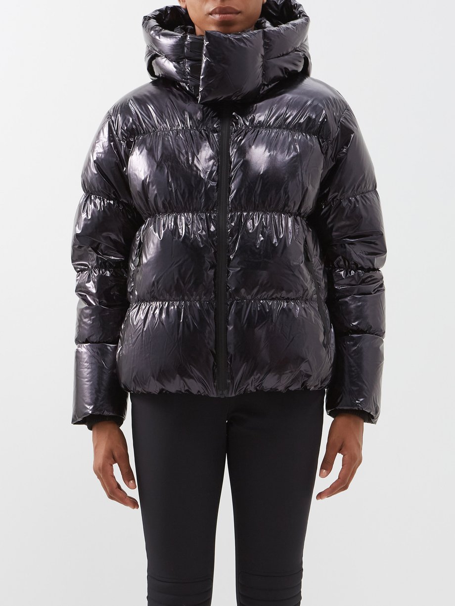 Black January Duvet quilted down ski jacket | Perfect Moment ...