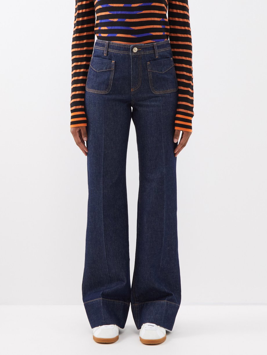 Blue Brooklyn bootcut jeans | Wales Bonner | MATCHESFASHION UK