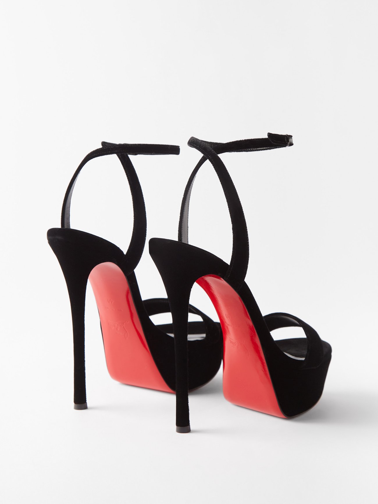 Christian Louboutin  Loubi Queen 150 black leather platform