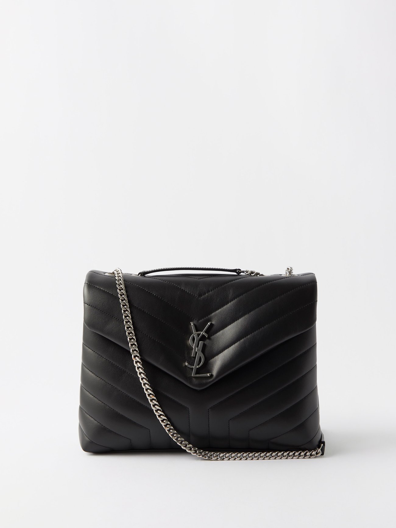 Saint Laurent Small Puffer Chain Bag in Navy - ShopStyle