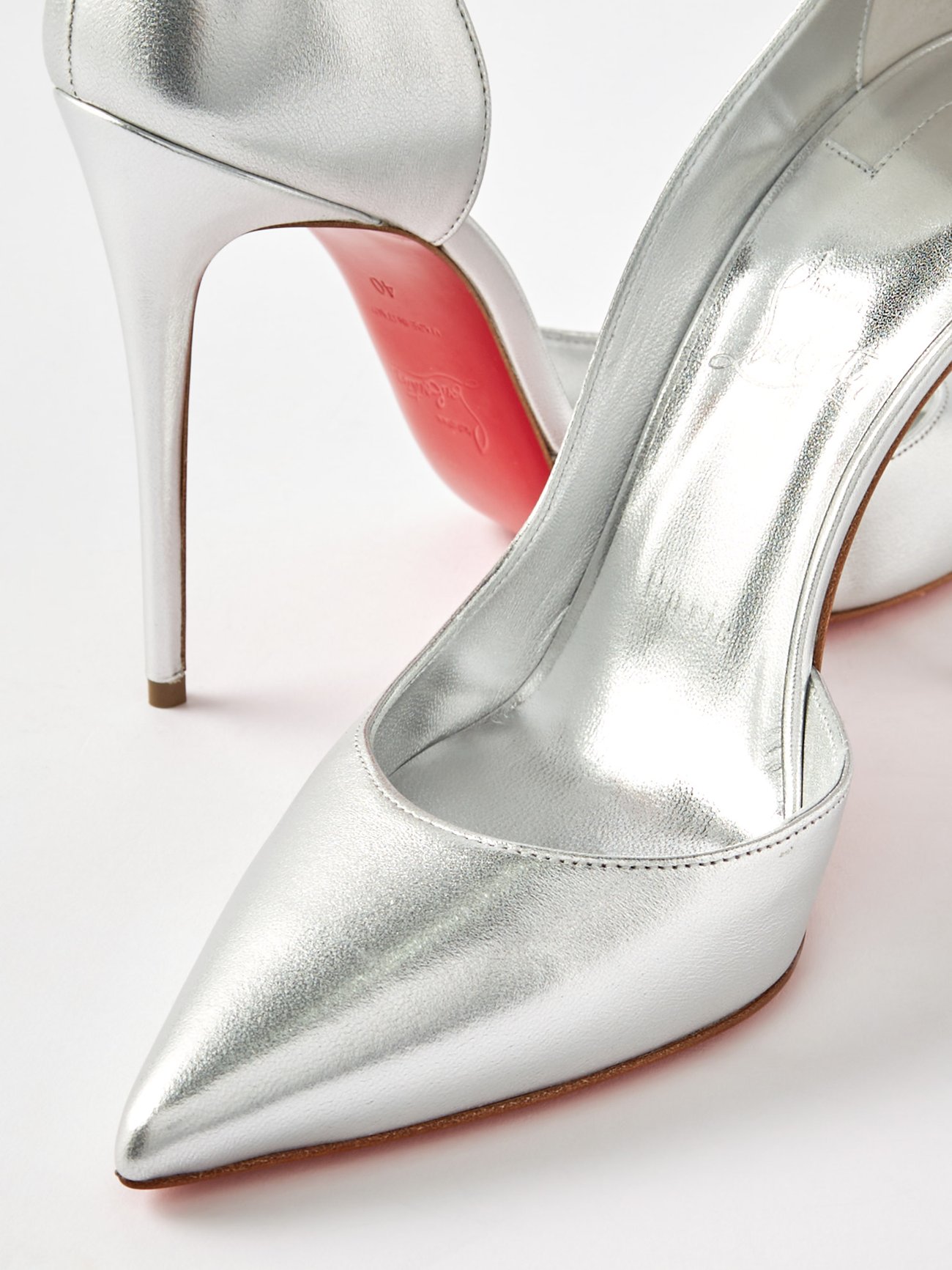 Christian Louboutin Iriza Strass Crystal Pumps in Metallic