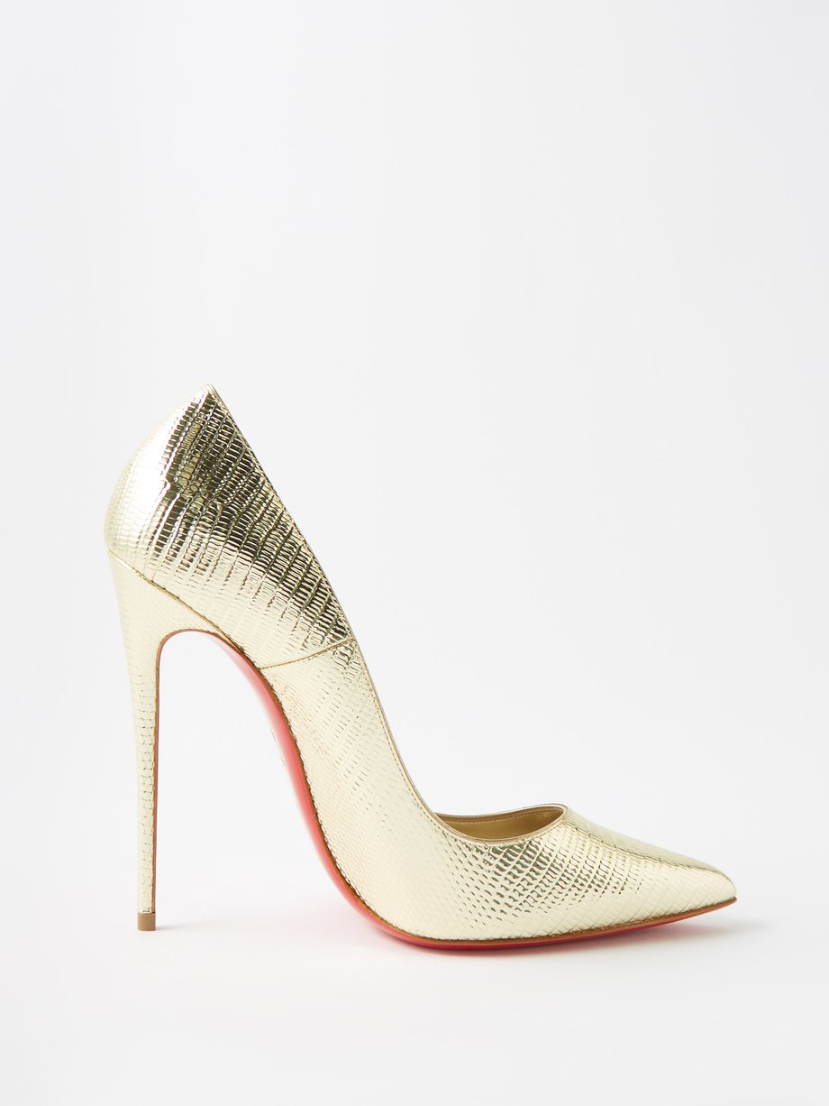Christian Louboutin Made With Swarovski Crystal Gold So Kate 120 RRP £2800  36.5