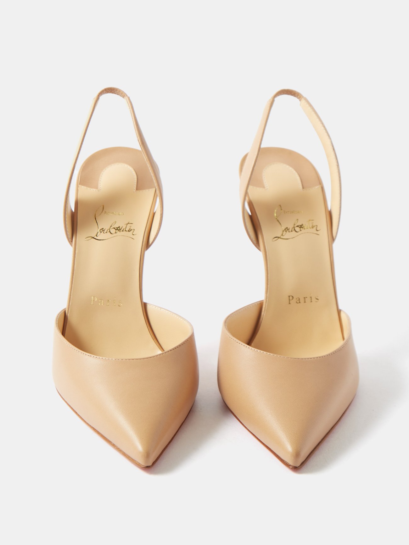 Christian Louboutin, So Kate 100 Leather Slingback Pumps