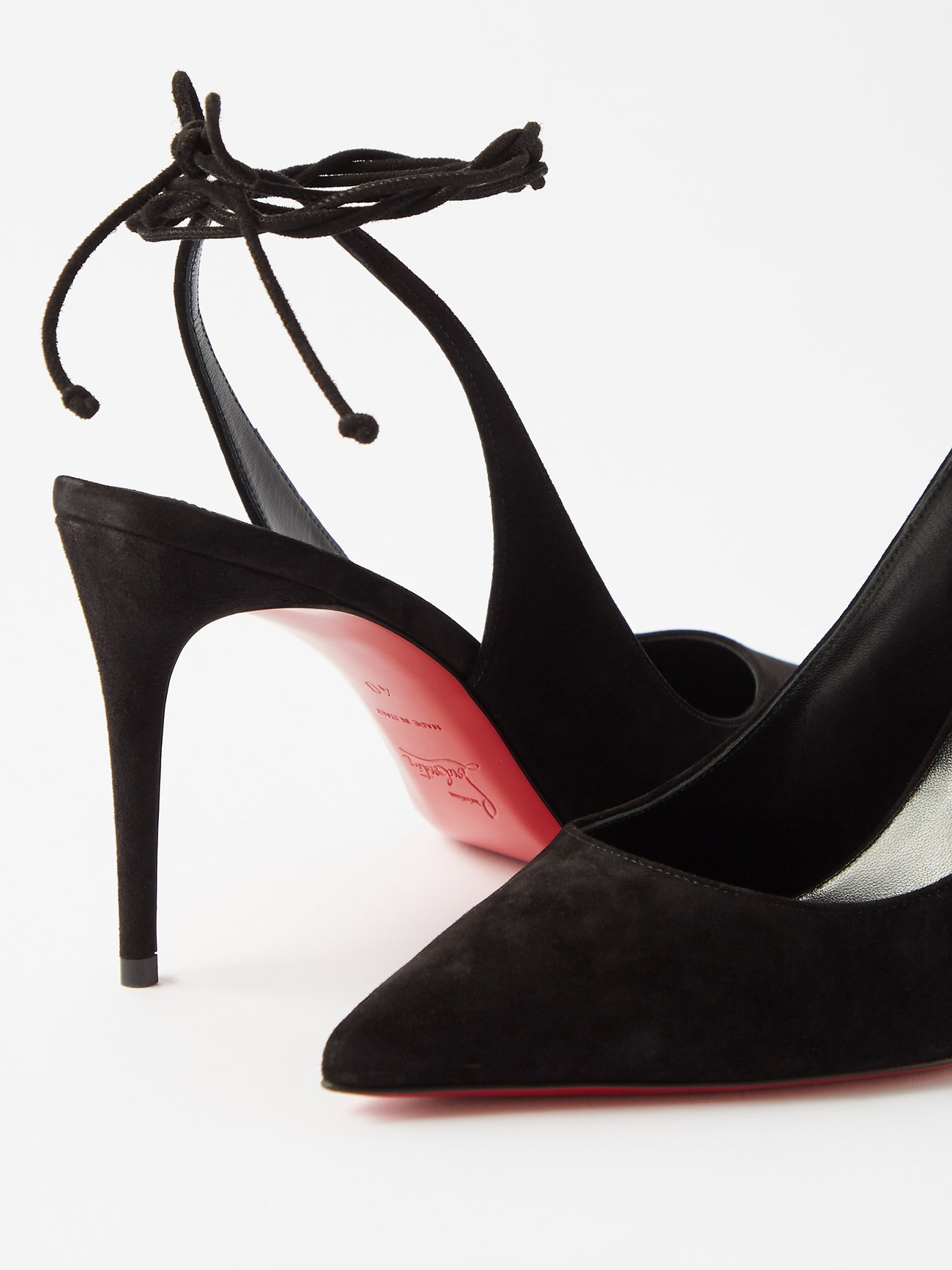 So kate heels Christian Louboutin Black size 40 EU in Suede - 17206530