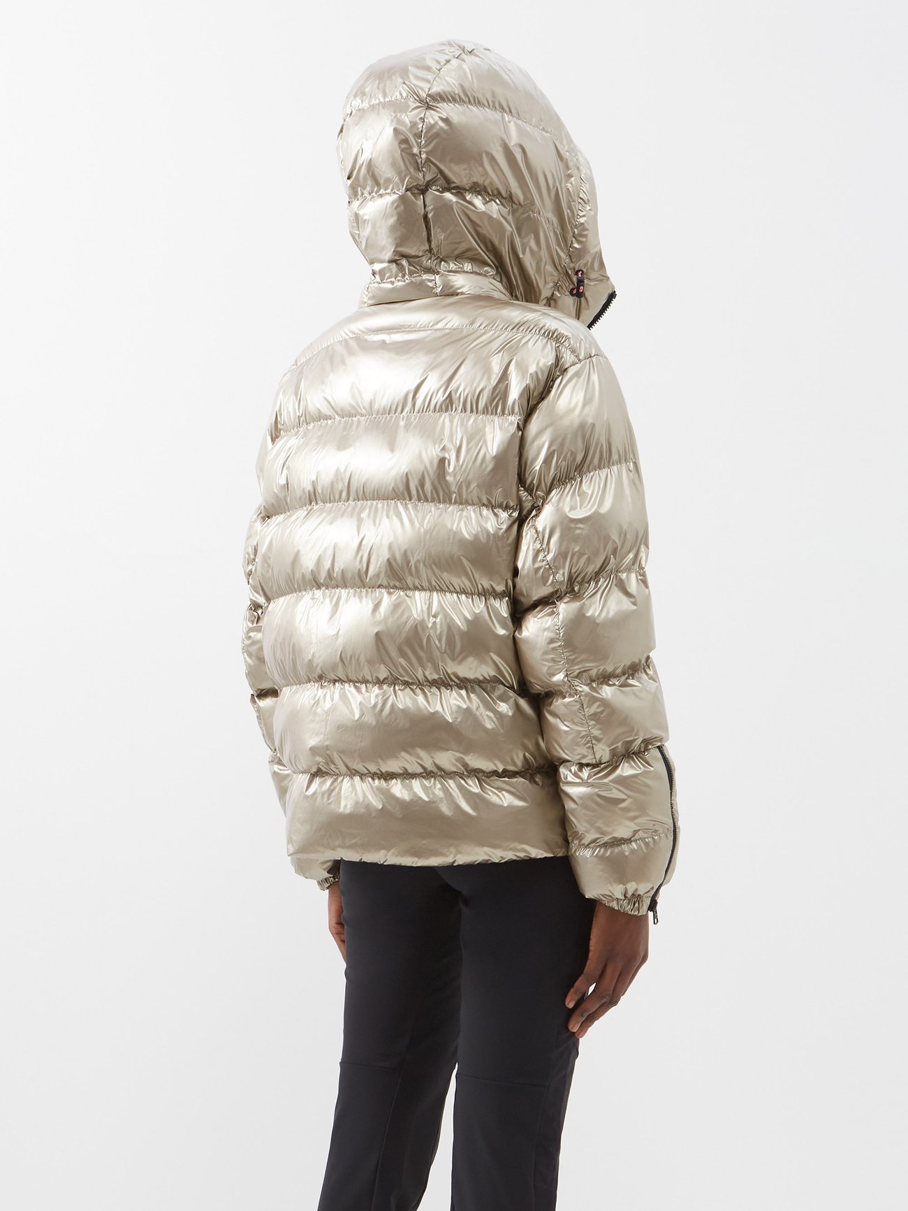 Gold Raissa2 hooded quilted ski jacket, Bogner Fire + Ice