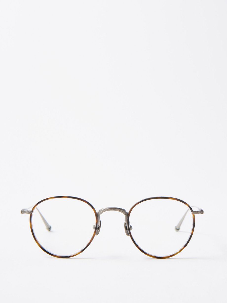 Silver Round-frame titanium glasses | Matsuda | MATCHESFASHION US