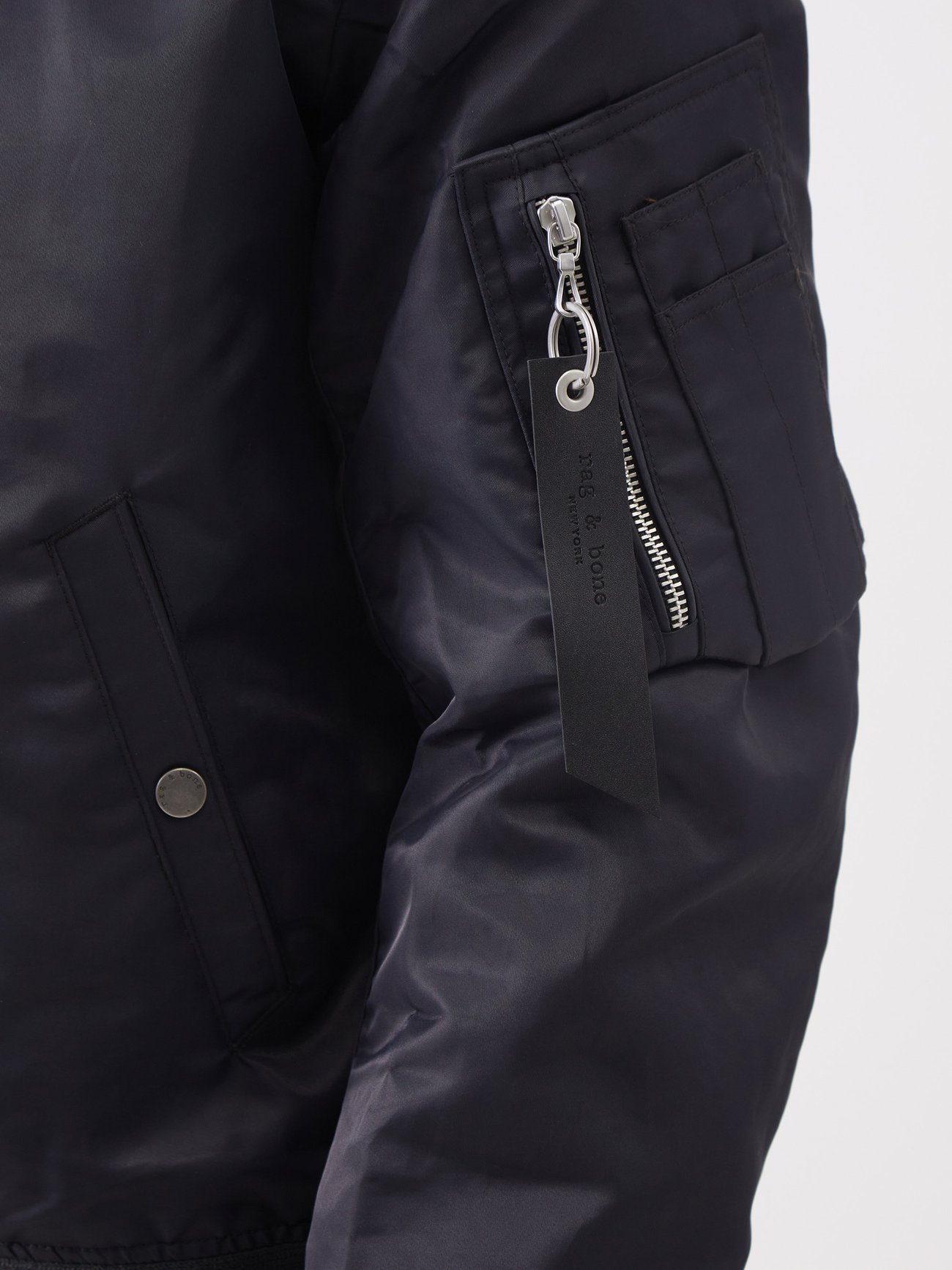 Black Manston recycled-nylon bomber jacket, Rag & Bone