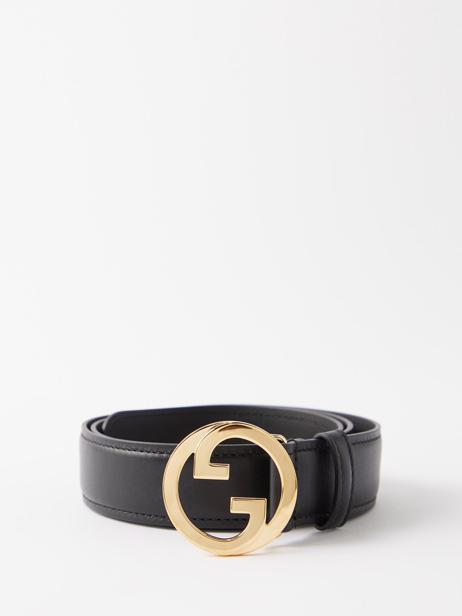 Black New Blondie GG-logo leather belt | Gucci | MATCHESFASHION US