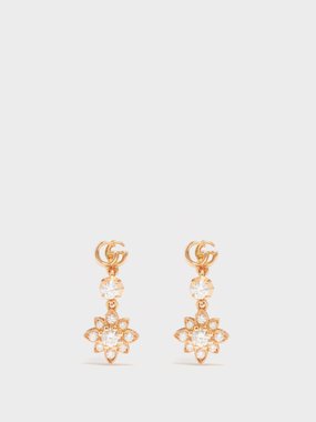 Dentelle One Row Earrings, White Gold And Diamonds - Jewelry