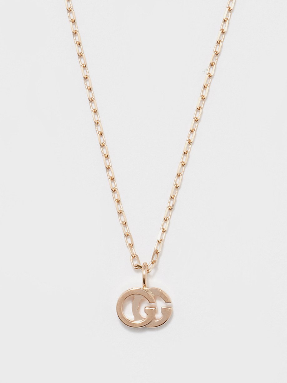 GG Running 18kt white gold necklace in silver - Gucci | Mytheresa