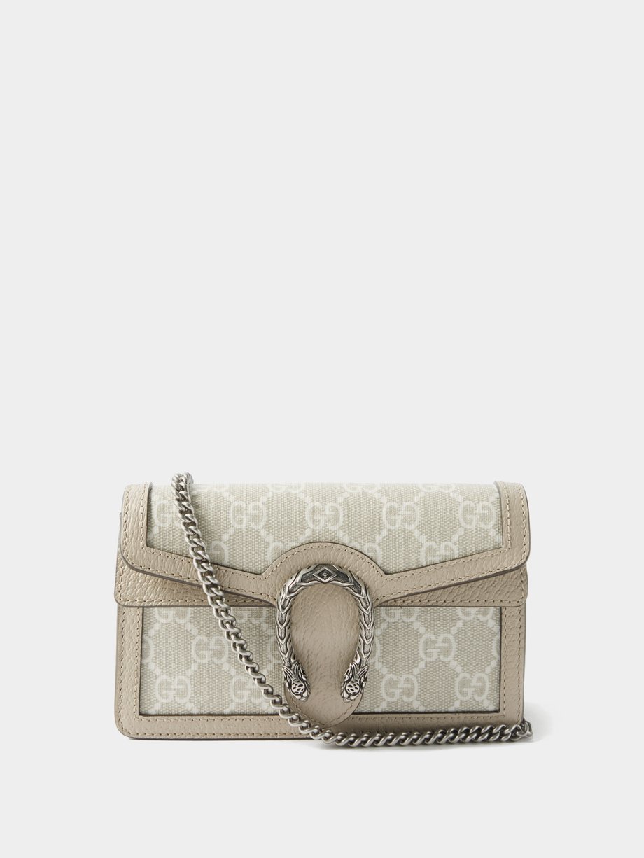 Gucci Dionysus Chain Wallet Beige/White