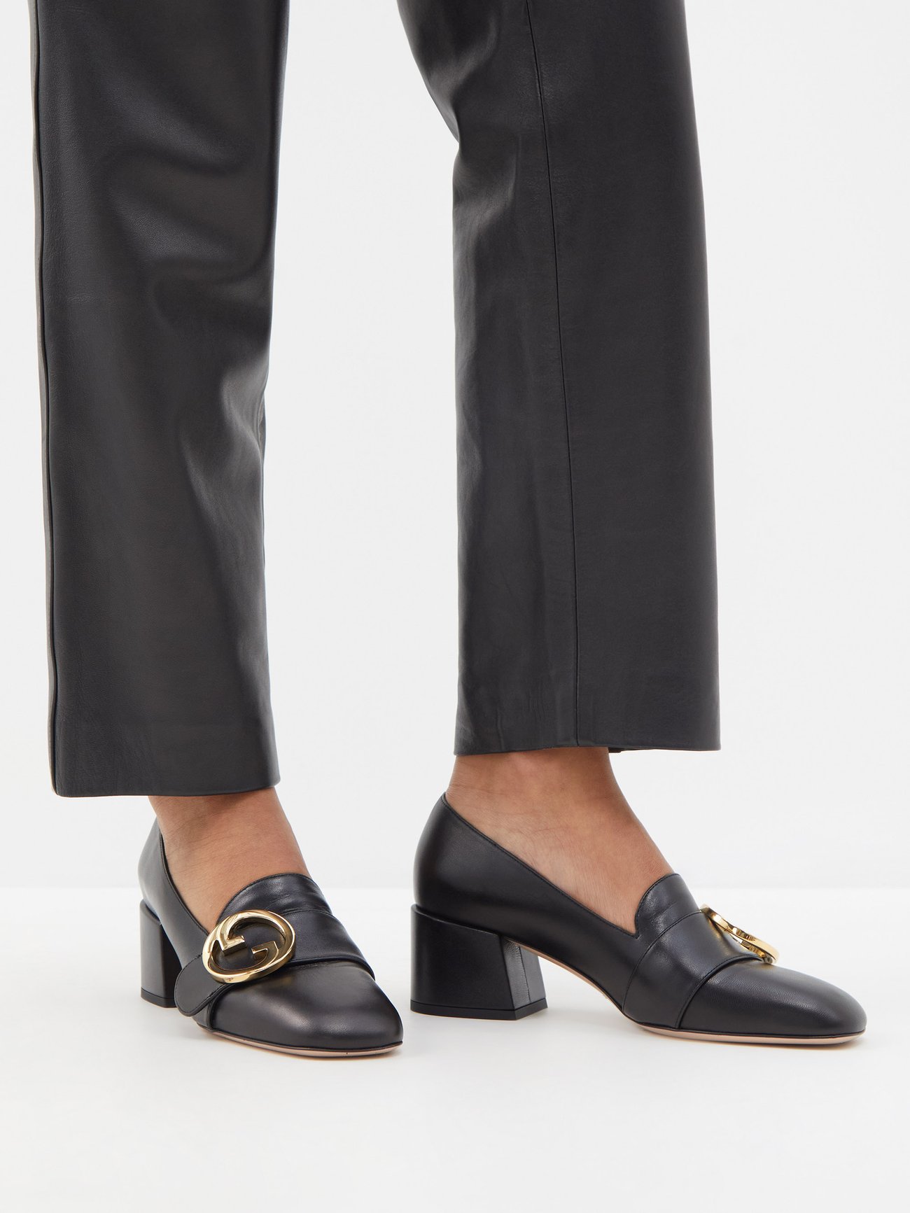 Gucci Marmont Mid Heel Loafers