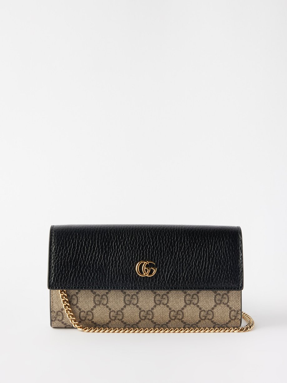 Navy GG-Supreme coated-canvas coin purse | Gucci | MATCHES UK