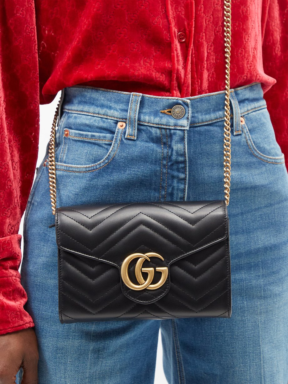 Gg marmont mini quilted leather shoulder bag hot sale