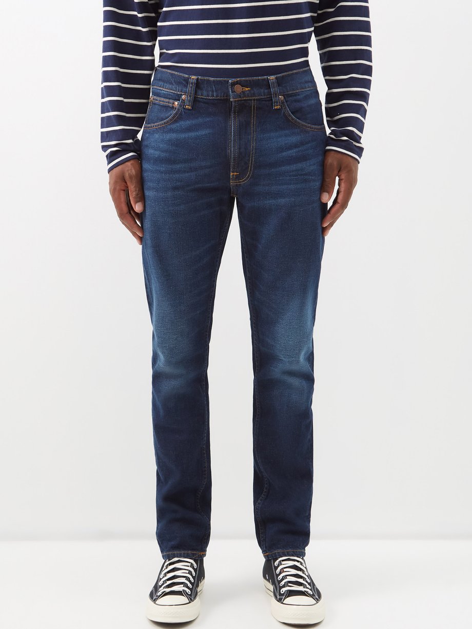 Blue Lean organic-cotton jeans | Jeans | MATCHESFASHION