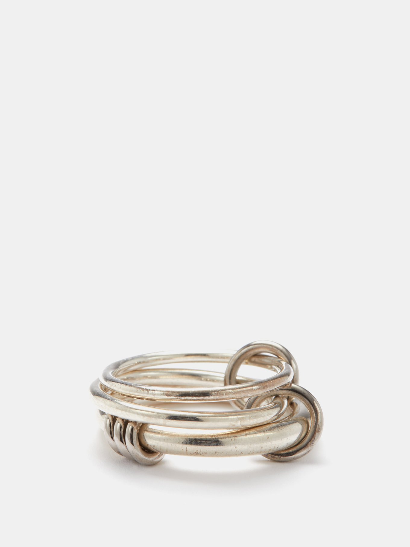 Alexander McQueen 4-Ring Connector Bracelet, Gold in 2023
