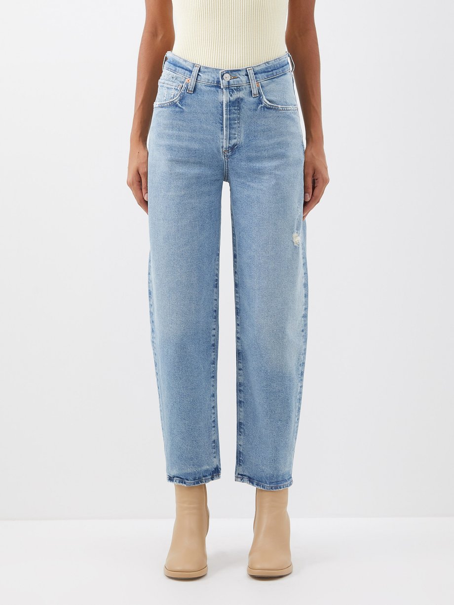 Blue Dylan high-rise relaxed straight-leg jeans | Citizens of
