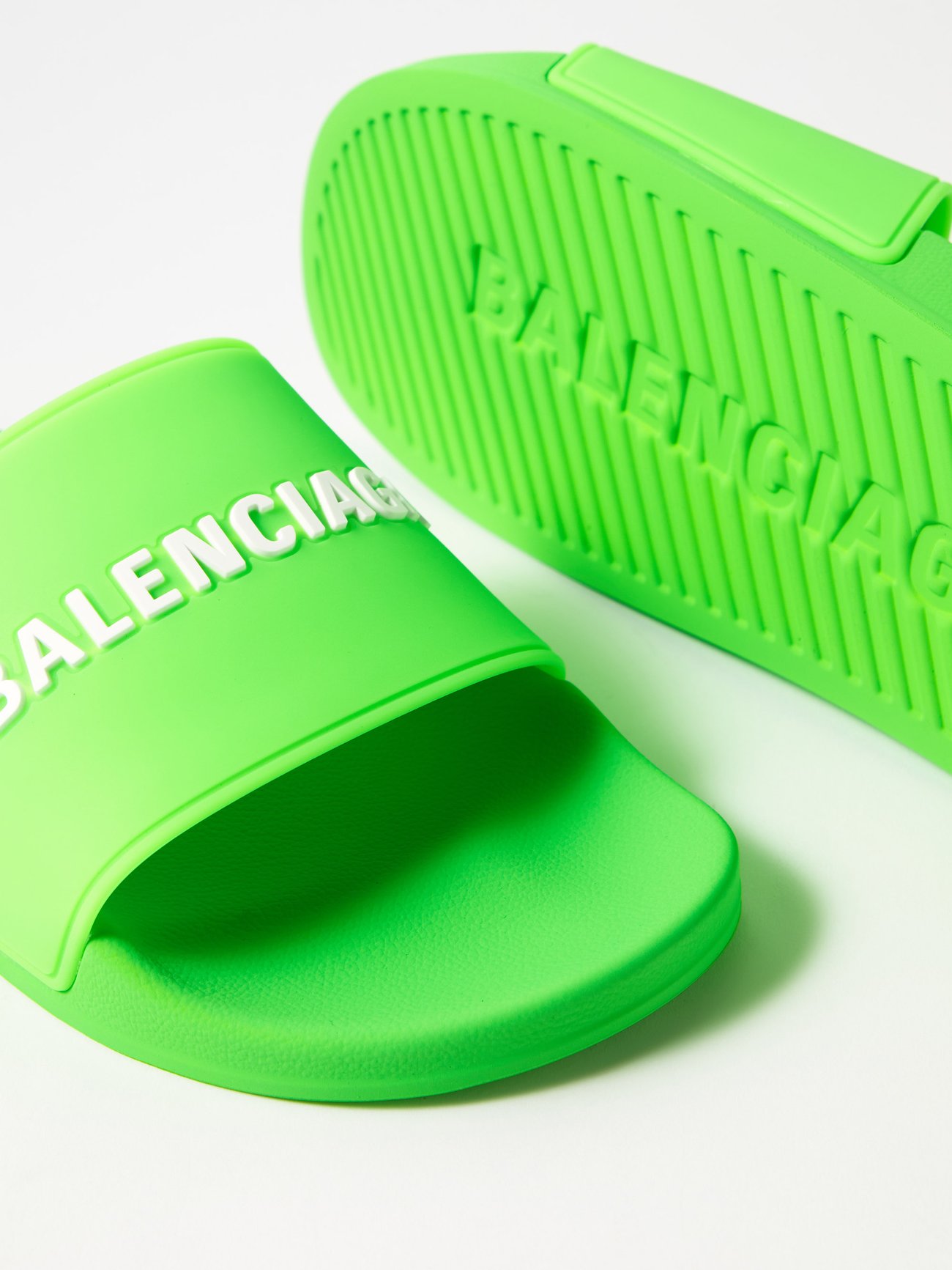 Lime green balenciaga discount sandals