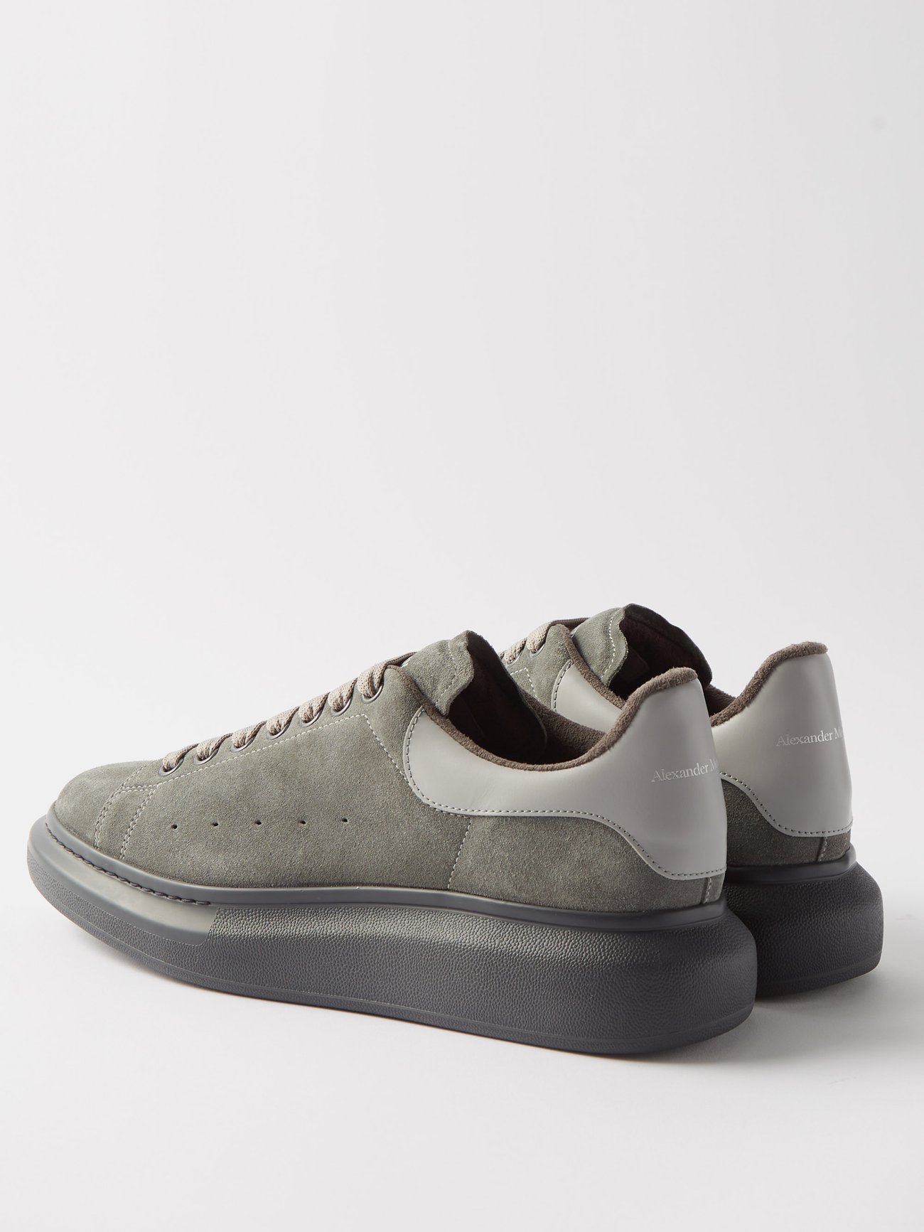 Alexander McQueen Oversized Suede Grey Men's - 553680WHV671716 - US