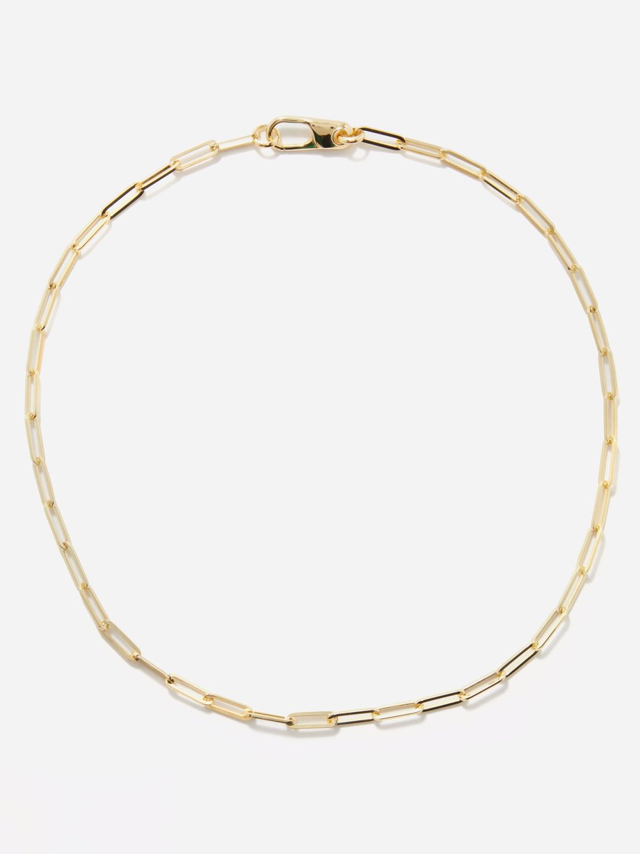 Gold Carabiner 14kt gold-vermeil chain necklace | Otiumberg ...