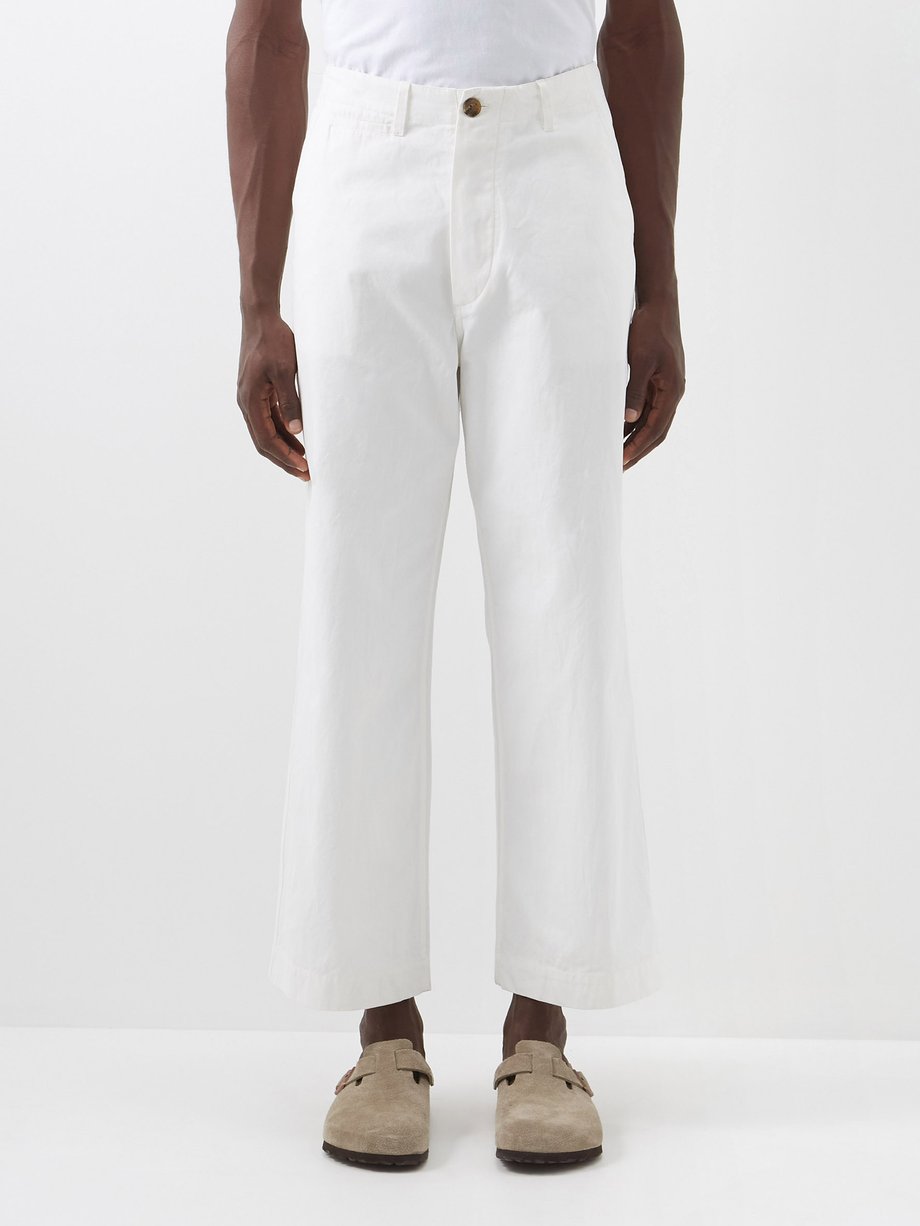 White Cotton-twill straight-leg trousers | Itoh | MATCHESFASHION US