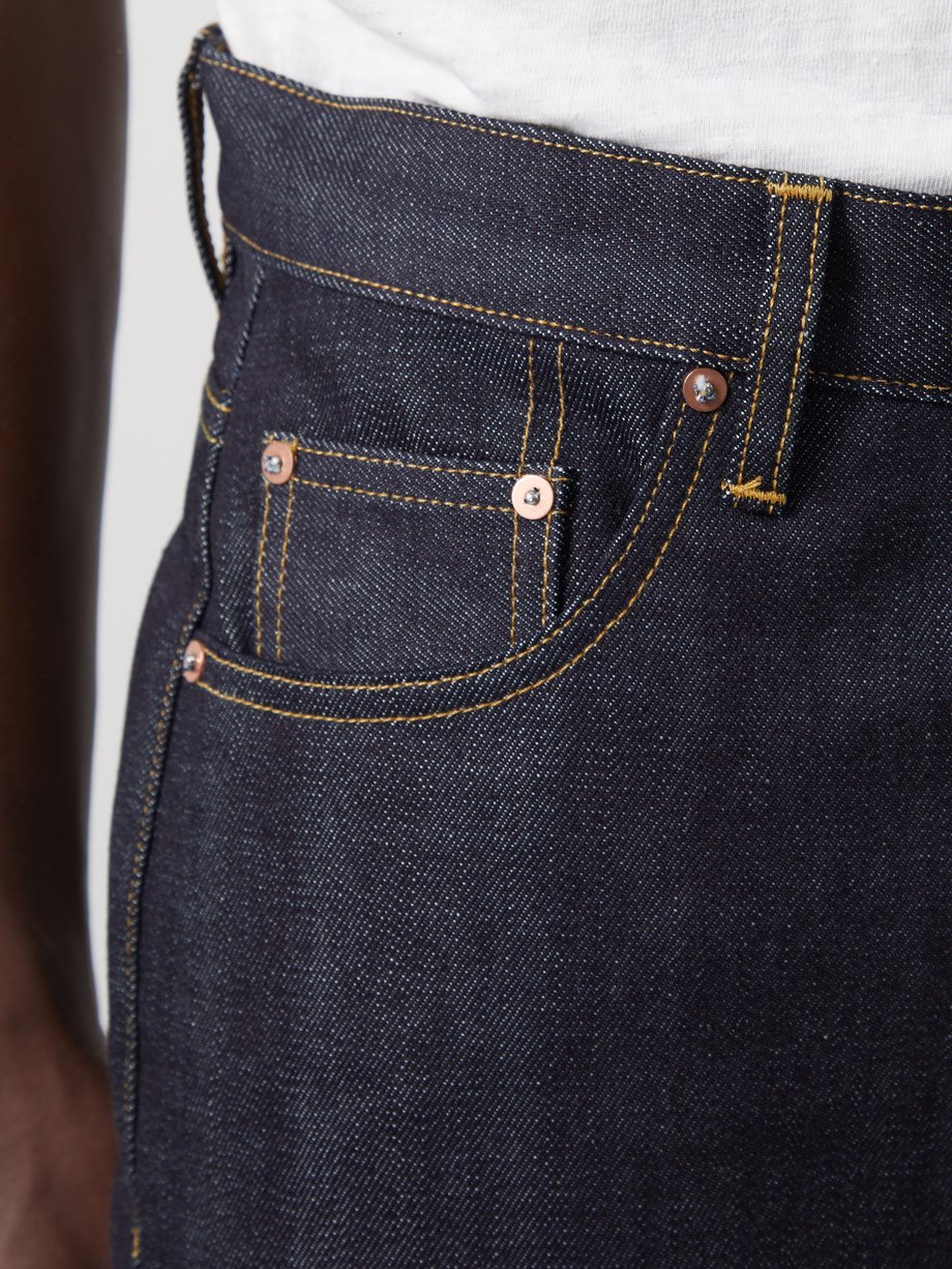 Blue Open selvedge-denim organic-cotton low-rise jeans