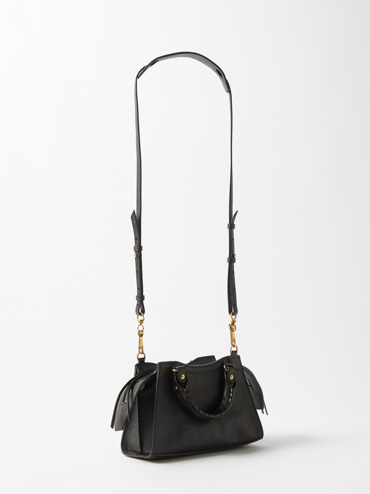Balenciaga Neo Classic City Mini Pebbled Leather Satchel Bag