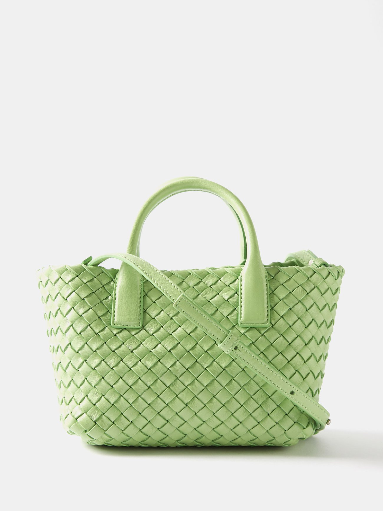 Bottega Veneta Small Cabat - Green - Woman - Lambskin