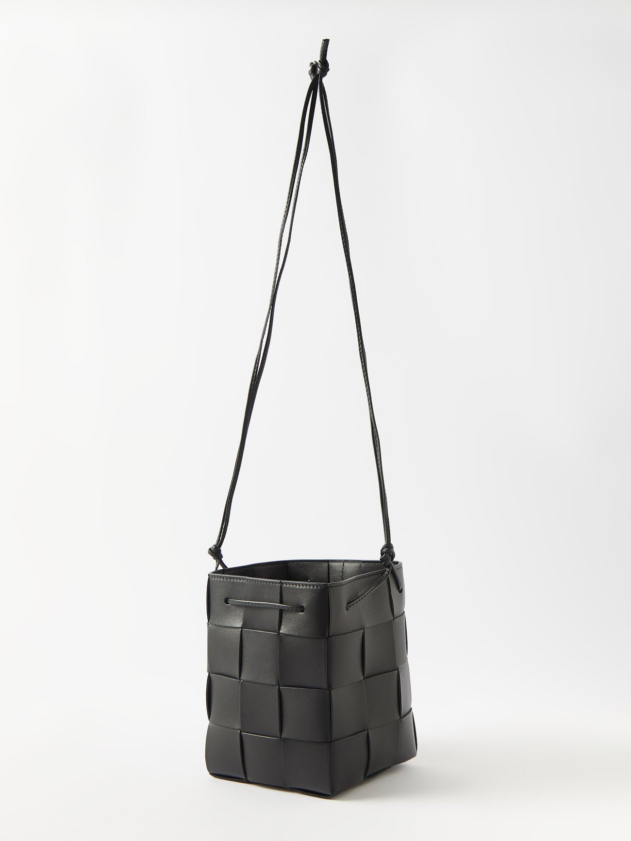 Bottega Veneta® Small Intrecciato Bucket Bag in Black. Shop online