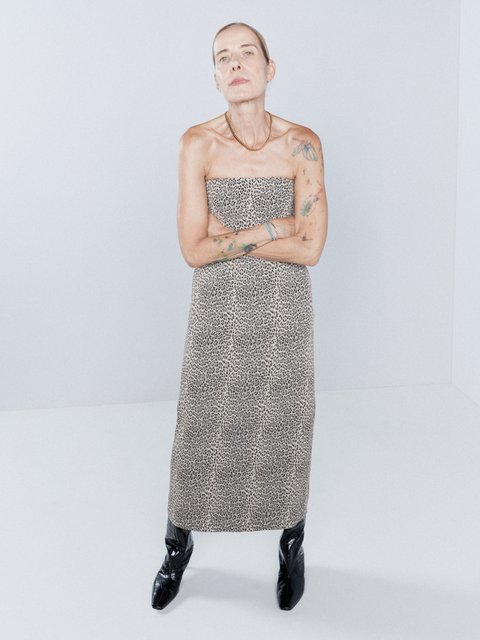 Zara Leopard Print Satin Midi Dress  Animal print dresses, Satin midi  dress, Dress