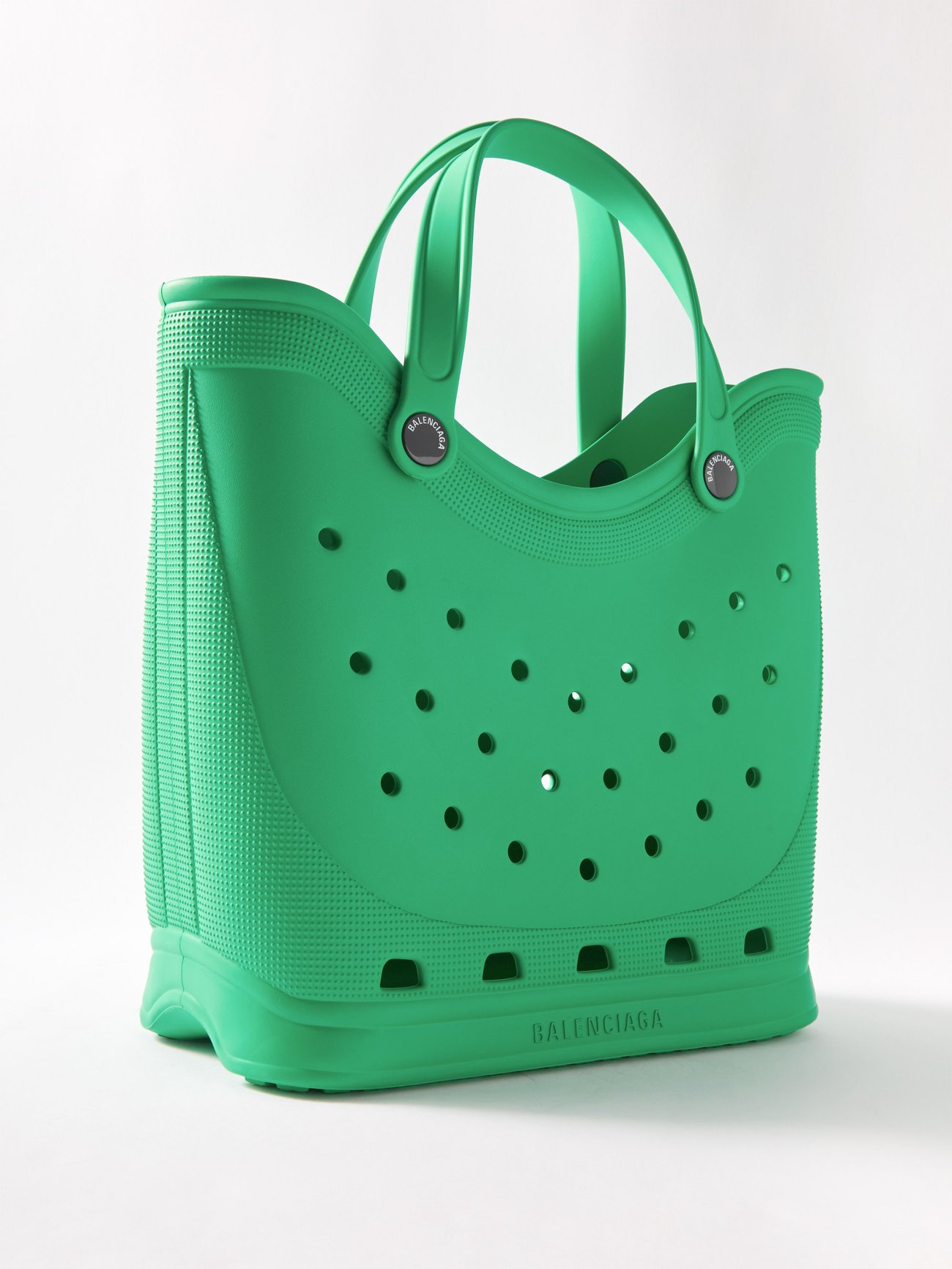 Green X Crocs rubber tote bag, Balenciaga