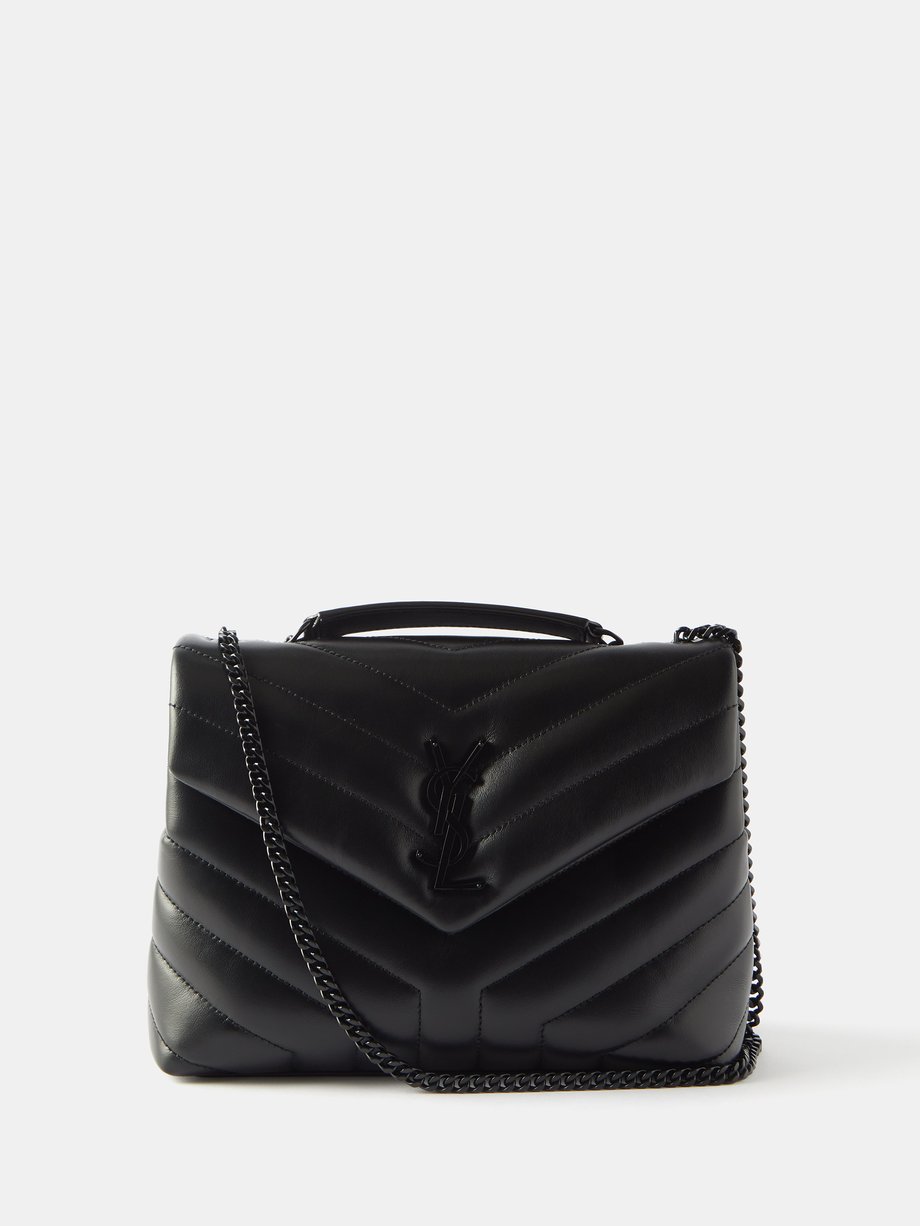 Black Loulou small quilted-leather shoulder bag | Saint Laurent ...