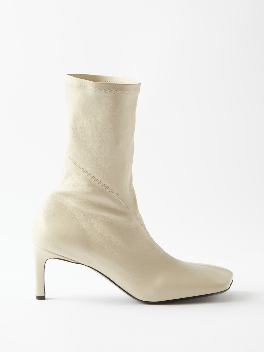 Streng lava privaat Neutral Stretch 30 leather ankle boots | Jil Sander | MATCHESFASHION US