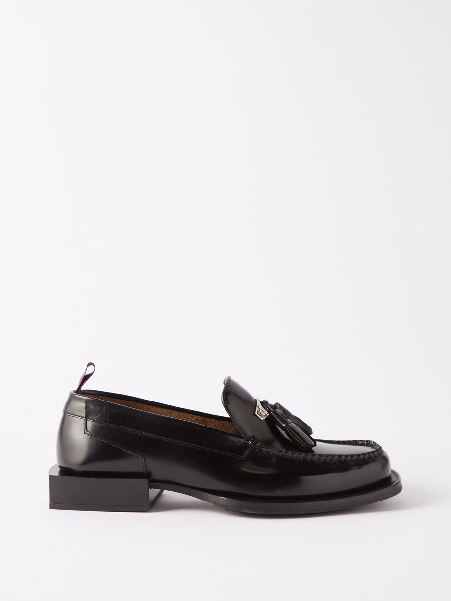Black Rio leather loafers | EYTYS | MATCHES UK